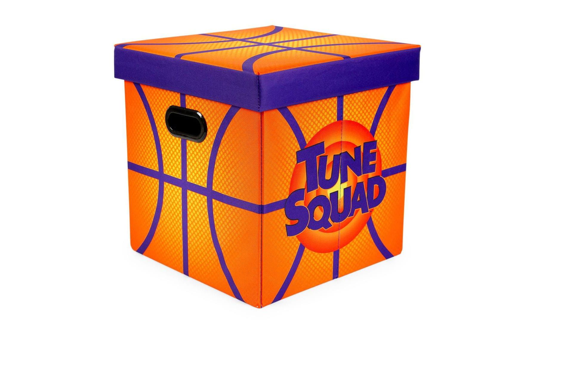 Ukonic Space Jam: A New Legacy Orange Storage Bin Cube Organizer with Lid | 15 Inches
