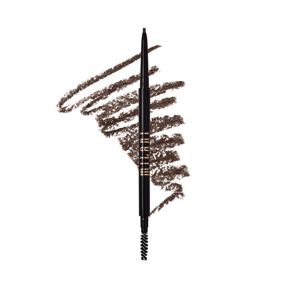 Photos - Eye / Eyebrow Pencil Milani Stay Put Precision Brow Pencil - Ebony 160 - 0.018oz 