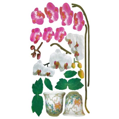 Slickblue Decorative Elegant Garden Wall Decals 13x23.5 inch – Easy Peel & Stick Vinyl for Smooth, White Walls