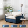YOOCOZZ Color-Blocking Chenille Sofa Chair & Armchair with Extra-Wide and Extra-Deep Seat, Pillows - 4 of 4