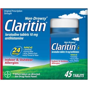 Claritin Allergy Relief 24 Hour Non-Drowsy Loratadine Tablets