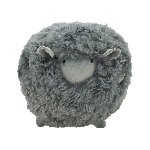 Saro Lifestyle Wooly Warmth Baby Lamb Poly Filled Throw Pillow, 13, Gray :  Target