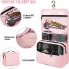 Attop 8-Piece Pink Luggage Organizer Set, 4 Sizes, Carry-On Accessories with Large Laundry Bag and Hanging Toiletry Bag, Travel Essentials - 3 of 4