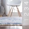 Nuloom Vintage Kali Floral Fringe Vintage Indoor Area Rug - Blue 5x7 - 3 of 4
