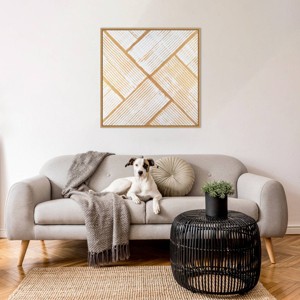 Amanti Art Goldenrod Corduroy I by Vanna Lam Framed Wall Art Print - 1 of 4