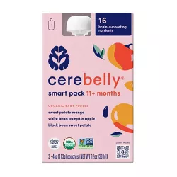 Cerebelly Clean Label Project Purity Award Winning, 11+ Months Organic Baby Food - 3pk/12oz