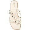 Journee Collection Womens Fanny Tru Comfort Foam Slide Low Block Heel Sandals White 8 - 4 of 4