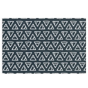 CoastL Studio Alchemical Triangles Navy Rug - Deny Designs - 1 of 4