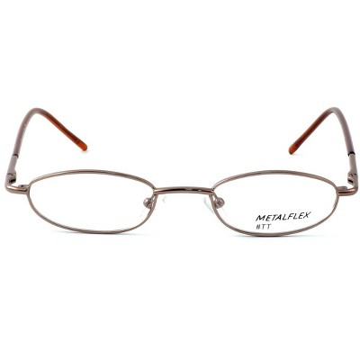 Calabria Kids Fit Metal Flex by Vivid Designer Reading Glasses TT in Brown