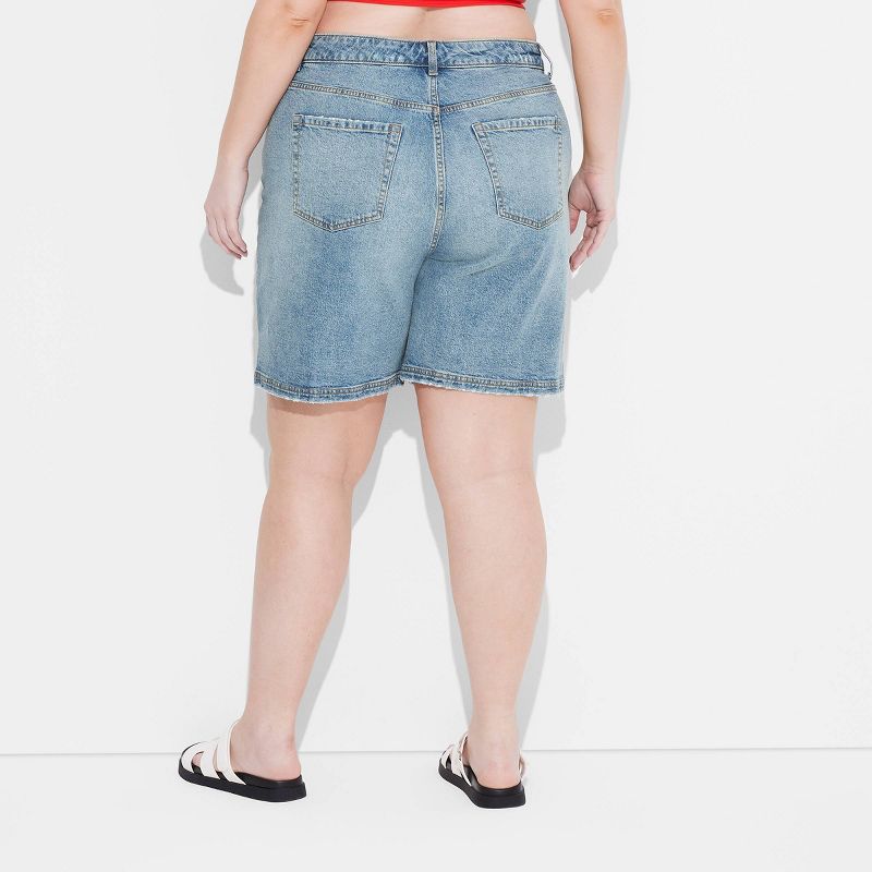Women's Mid-Rise Jean Shorts - Wild Fable™, 4 of 9