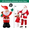 Paaaawaters 6 FT Christmas Inflatables Santa Claus with Gifts Bag, Christmas Inflatables Outdoor Decorations - 4 of 4