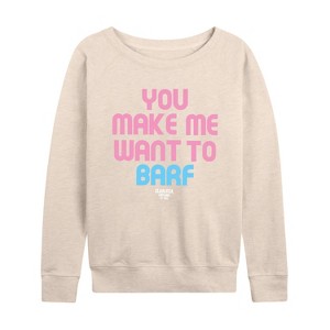 Women's - Clarissa Explains It All - Make Me Want to Barf Lightweight French Terry Slouchy - 1 of 4