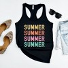 Simply Sage Market Women's Summer Stacked Colorful Graphic Racerback Tank - 3 of 3