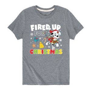 Boys' - Paw Patrol - Fired Up For Christmas Short Sleeve Graphic T-Shirt - 1 of 4