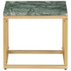 vidaXL Coffee Table Green 15.7"x15.7"x13.8" Real Stone with Marble Texture - 2 of 4