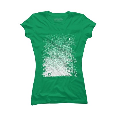 Junior's Design By Humans Pixel Space By daletheskater T-Shirt