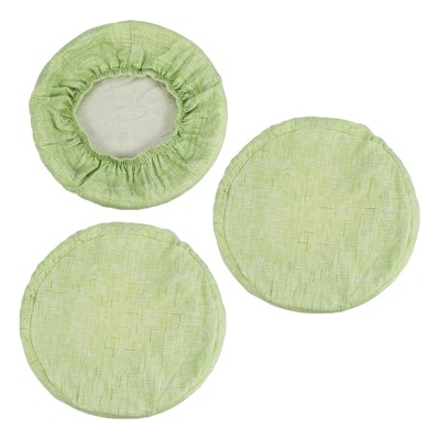 Unique Bargains Round Washable Elastic Bar Stool Cover for Dia 12"-14" Chairs 3 Pcs