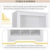 Hallway and Bedroom Storage Solution, 30-Cubby Shoe Console, Modern High-Capacity Freestanding Tall Shoe Cabinet - 2 of 3