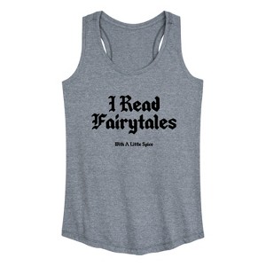 Women's - Instant Message - Read Spice Fairytales Graphic Racerback Tank - 1 of 4
