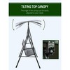 67.75"3-Person Porch Swing with Stand, Outdoor Swing for Patio Porch - 4 of 4