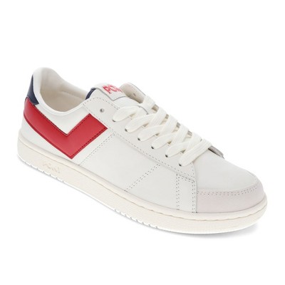 PONY Mens M-Pro Low Genuine Leather and Suede Premium Lace Up Athletic Sneaker Shoe