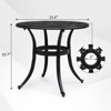 Karl Home |Round Metal Outdoor Side Table - 2 of 4