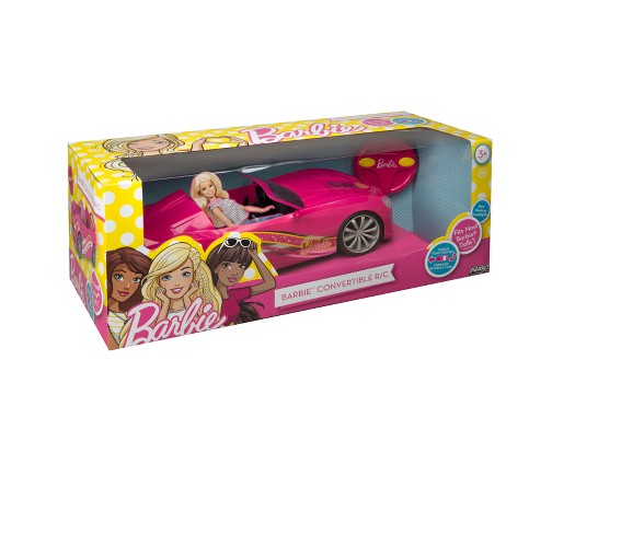 Barbie multiracial remote control convertible car