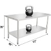 Stainless Steel NSF Commercial Work Prep Table Height Adjustable - 2 of 4