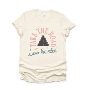 Simply Sage Market Women's Road Less Traveled Road Short Sleeve Graphic Tee - 1 of 4