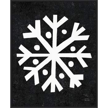 Amanti Art Christmas Whimsy Snowflake by Michael Mullan Canvas Wall Art Print Framed 23-in. W x 28-in. H.