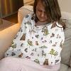 Sweet Jojo Designs Boy, Girl, Unisex/Gender Neutral 5-in-1 Multi Use Baby Nursing Cover Watercolor Woodland Forest Animals Multicolor - 2 of 4