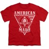 Boys' Short Sleeve Carroll Shelby American Made Flag Unisex Youth T-Shirt - 2 of 4