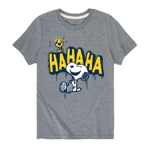 Boys' - Peanuts - Ha Ha Graffiti Short Sleeve Graphic T-Shirt - 1 of 4