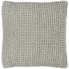 Haven Knit Pillow - Light Grey/Natural - 20"X20" - Safavieh - 3 of 3