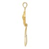 Black Bow Jewelry 14k Yellow Gold Sea Shell Charm Holder Pendant - 2 of 4