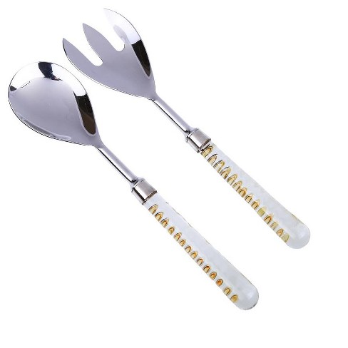 Salad Server Set, Stainless Steel Salad Tongs