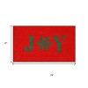 HomeRoots 17" X 29" Red And Green Christmas Outdoor Coir Door Mat - 3 of 4