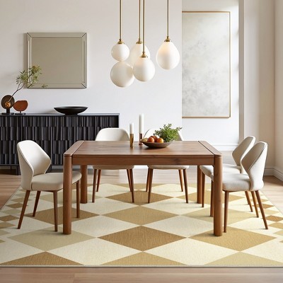 Abynow Medallion Diamond Faded Rustic Indoor Area Rug