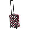 Rockland Fashion Softside Upright Luggage SetExpandable Multi/Pink Dot 2-Piece (14/19) - 2 of 4