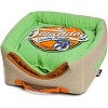Touchdog Convertible and Reversible Vintage Printed Squared 2-in-1 Collapsible Dog House Bed - 2 of 3