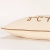 14"x26" Oversized 'Live like someone…' Lumbar Pillow Cover Ivory: Rizzy Home, Machine Washable, Cotton Canvas - 4 of 4