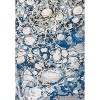 Pebble Navy & Gray Marbled Abstract Runner Rug - JONATHAN Y - 2 of 4