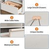 70 Inch TV Stand for 80" TVs, Mid Century Modern Storage Drawer with Open Shelves, Wood Media Console Cabinet for Living Room/Bedroom, Vintage - 4 of 4