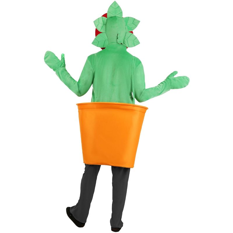 HalloweenCostumes.com One Size Fits Most   Man-Eating Venus Fly Trap Costume for Adults, Red/Orange/Green, 1 of 2