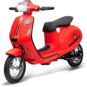 Electric Moped Scooter for Kids, 24V Kids Ride on Motorcycle, Max Up to 14MPH, with Rear Brake, LED Light, for Kids/Teens 8-12 - 1 of 4