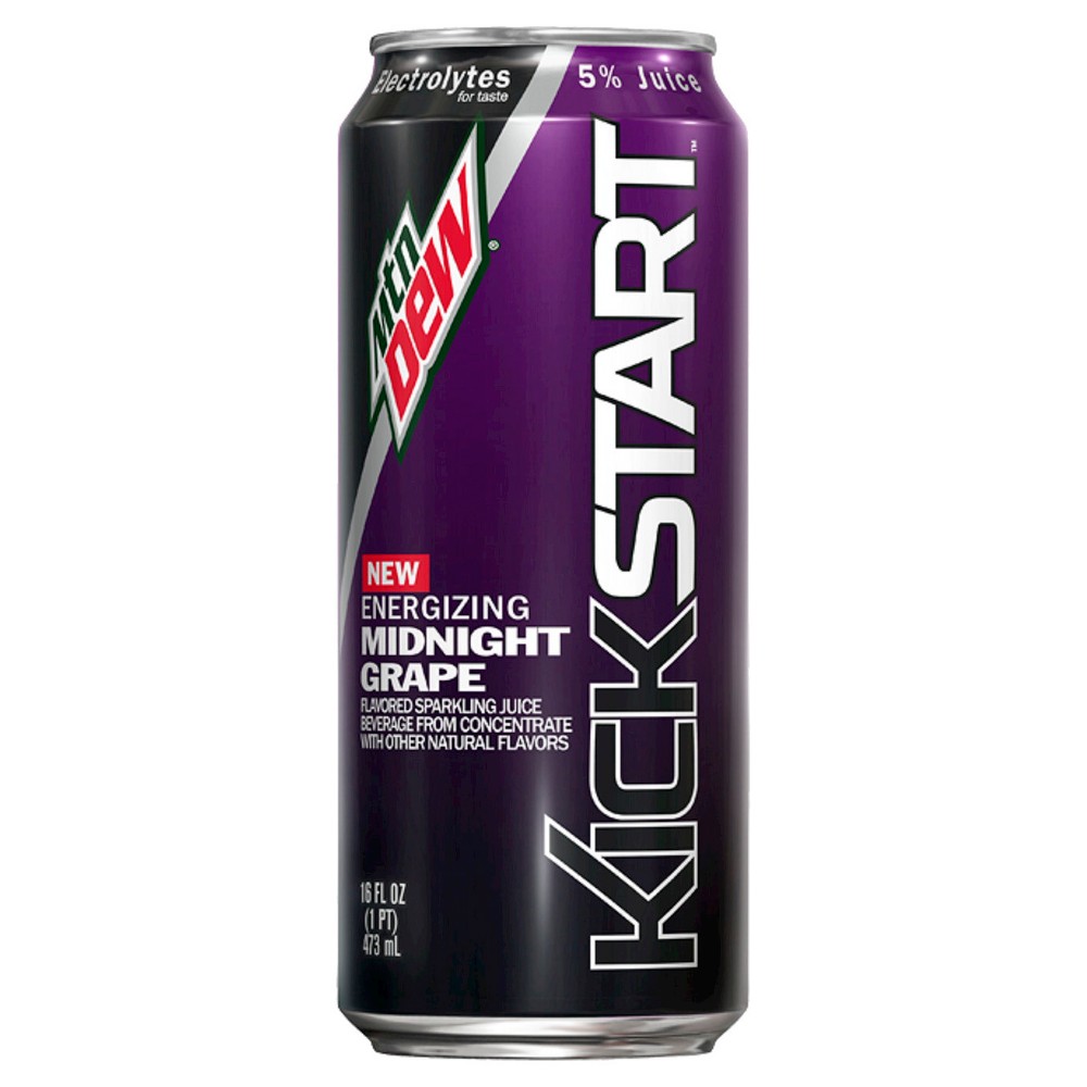 Upc 012000151163 Mountain Dew Kickstart Midnight Grape 16 Fl Oz Can Upcitemdb Com