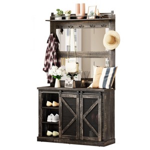 Hall Tree - 5 - in - 1 Multifunctional Unit with Shoe Storage - 1 of 4