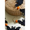 Kalalou Felt Halloween Bat Garland – Orange & Black String Banner - 2 of 4