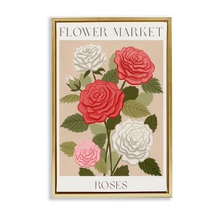 Stupell Industries Flower Market Roses Floating Frame Canvas Art - 1 of 4