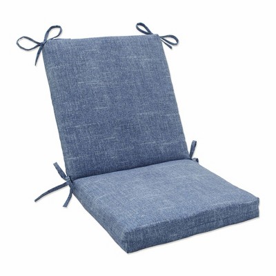 36.5" x 18" Outdoor/Indoor Squared Chair Pad Tory Denim Blue - Pillow Pad